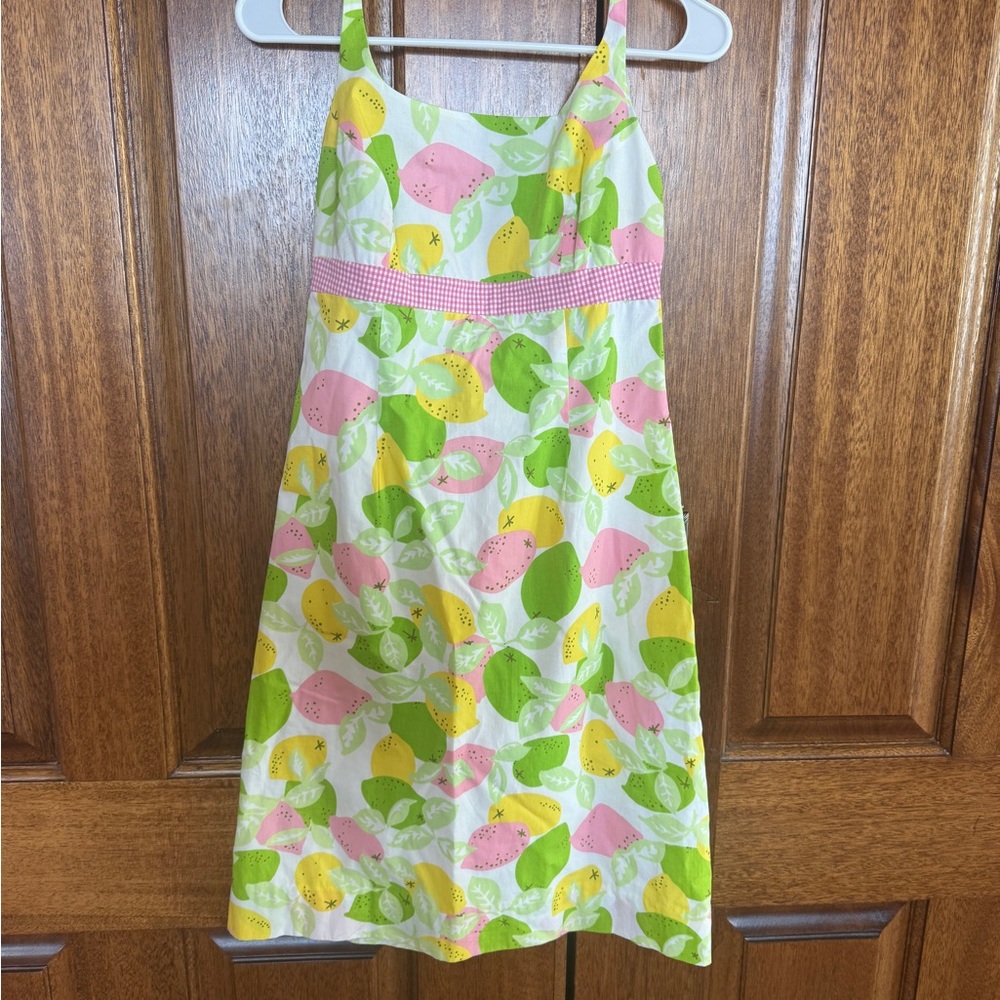 Lilly Pulitzer Vibrant Lemon Print Midi Dress